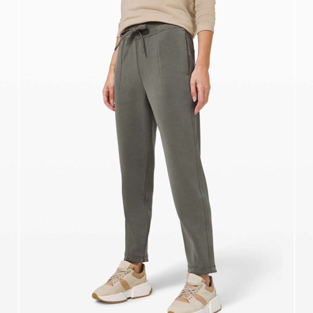 LULULEMON SOFT AMBITIONS HIGH RISE JOGGER GREY SAGE